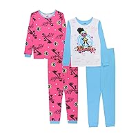Marvel Moon Girl 4-Piece Snug-fit Cotton Pajamas Set