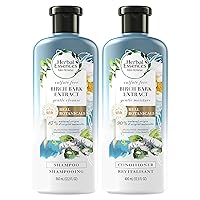 Herbal Essences, Sulfate Free Shampoo and Conditioner Kit, With Natural Source Ingredients, BioRenew Birch Bark Extract, Color Safe, 13.5 & 12.2 fl oz, Kit