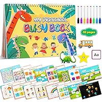 Toddler Preschool Learning Activities, Montessori 32 Themes Dinosaur Busy Book for Toddlers 1-3 2-6, Education Toy for Kids, Kindergarten Workbook, Children's Day, Christmas, Birthdays Gifts for Kids