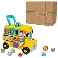 CoComelon Ultimate Adventure Learning Bus, Preschool Learning and Education, 15 pieces, Sounds and Music, Officially Licensed Kids Toys for Ages 2 Up by Just Play