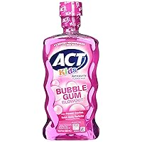 Act Bubble Gum Kids Ac Ri Size 16.9z Act Anti Cavity Kids Flouride Rinse Bubble Gum Blowout, 16.9 Oz (Pack of 3)