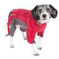 DOGHELIOS 'Blizzard' Full-Bodied Comfort-Fitted Adjustable and 3M Reflective Winter Insulated Pet Dog Coat Jacket w/ Blackshark Technology, Small, Cola Red