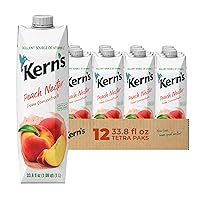 Kern's Peach Nectar 33.8 Fl Oz Tetra Pak (Pack of 12)