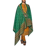 ladyline Rich Cotton Elegant Embroidery Salwar Kameez with Ethnic Bandhani Printed Cotton Dupatta