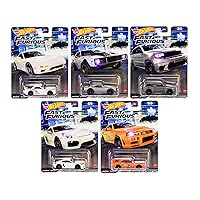 Hot Wheels 2023 Fast & Furious Premium Diecast Car Complete Set of 5 Vehicles from HNW46-956A Release