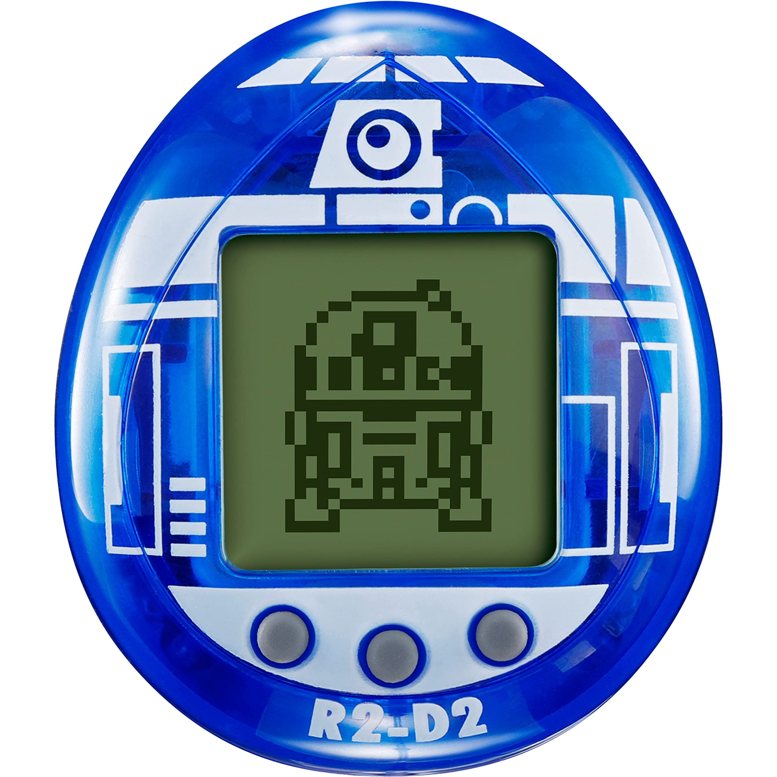 Tamagotchi 88822 Star Wars R2D2 Virtual Pet Droid with Mini-Games, Animated Clips, Extra Modes & Key Chain-(Blue), Multicolour