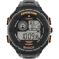 TIMEX TW4B24200 Sports Watch, black, Expedition Rugged Digital Vibe Shock