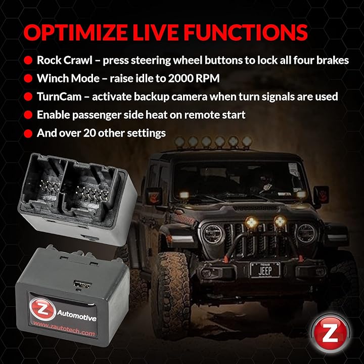Mua Z Automotive Tazer JL/JT Mini Programmer - Compatible with Jeep Wrangler  JL and Gladiator JT 2018-2022 - Customize Over 50 Settings - Activate Rock  Crawl, Winch Mode, Light Show and More