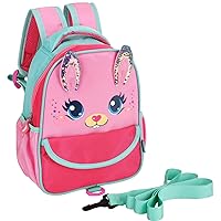Toddler Backpack for Girls and Boys Ages 2-5,Waterproof Preschool Backpack for Kids,Cute Children Kindergarten Bookbag (Rabbit, Toddler Backpack(Ages 2-5))