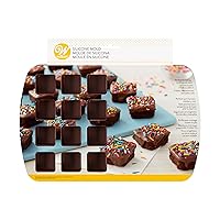Wilton Bite-Size Brownie Squares Silicone Mold, 24-Cavity