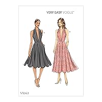 Vogue V9343A5 Very Easy Women's Fitted Sleeveless Dress Sewing Patterns, Sizes 6-14