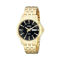 Quartz Mens Watch, Stainless Steel, Classic, Gold-Tone (Model: BF2013-56E)