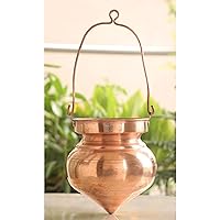Indian Art Villa Pure Copper Shiv Jal Dhara Container, Shivling Abhishekam, Temple Home, Volume-17 Oz