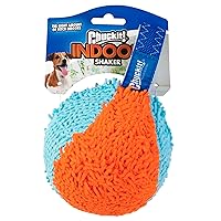Chuckit! Indoor Fetch Shaker Dog Toy (7.5 Inch), Orange and Blue