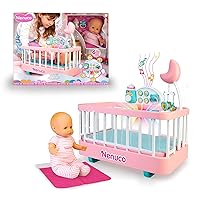 Nenuco Good Sleep Cradle with Baby Doll, Crib, and Accessories, 14