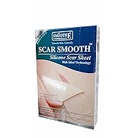 Smooth E Smooth Skin Naturally. Scar Smooth, Silicone Scar Sheet With Silon Technology. The natural way to reduce scars. (Size: 1.5