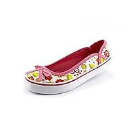 Girls Floral Print Sneaker Pink Spring Summer Shoes Size 1 #1332121