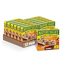 Nature Valley Granola Bars, Sweet and Salty Nut, Almond, 1.2 oz, 6 ct (Pack of 8)