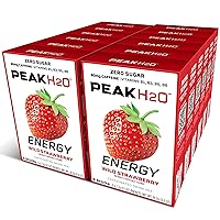 Juicy Mixes PeakH20 Electrolytes Powder Hydration Packets | Strawberry | Sugar Free Water Flavor Packets for Workout Recovery, 72 Pack