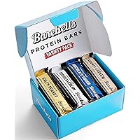 Barebells Protein Bars Variety Pack - 12 Count, 1.9oz Bars - Protein Snacks with 20g of High Protein - Chocolate Protein Bar with 1g of Total Sugars - Perfect on The Go Protein Snack & Breakfast Bars
