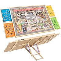 Jigsaw Puzzle Board with Drawers Adjustable 7-Tilting Angles, 1500 Pcs 34