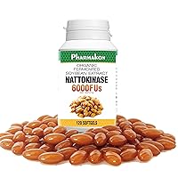 PHARMAKON Nattokinase Organic Fermented Soybean Extract, 6000 FUs per Serving