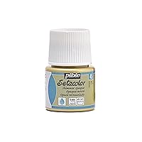 Pebeo Setacolor Opaque Fabric Paint 45-Milliliter Bottle, Shimmer Gold, 1.5 Fl Oz (Pack of 1)