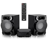 800 Watt Wireless Bluetooth Stereo Shelf System with Remote Controller FM/MP3/CD/DVD/USB/AV Compatible, Powerful Bass Speakers for Home Theater & Home Audio 800 Watt Wireless Bluetooth Stereo Shelf System with Remote Controller FM/MP3/CD/DVD/USB/AV Compatible, Powerful Bass Speakers for Home Theater & Home Audio