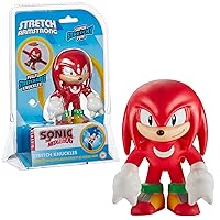 Character Options ltd 07938 Stretch Sonic Knuckles Toy. Amazing Stretchy Fun. Perfect Christmas OR Birthday Present for Boys and Girls