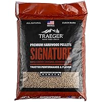 Grills Signature Blend 100% All-Natural Wood Pellets for Smokers and Pellet Grills, BBQ, Bake, Roast, and Grill, 20 lb. Bag
