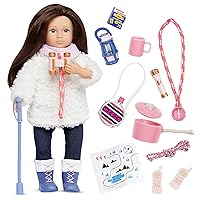 Lori Dolls – Farah’s Hiking Set – Mini Doll & Hiking Accessories – Clothes & Accessories for 6-inch Dolls – Boots, Flashlight, Map & More – Toys for Kids – 3 Years +