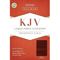 KJV Large Print Ultrathin Reference Bible, Brown LeatherTouch KJV Large Print Ultrathin Reference Bible, Brown LeatherTouch Imitation Leather