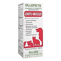 OLLOPETS Joints & Muscles, Organic Homeopathic Option Remedy for Pets, 1 Fl Ounce