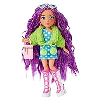 Dream Ella Extra Iconic Mini Doll - DreamElla Soft Girl Inspired Fashions with Purple Hair and Heart Painted Cheeks, Fashion Doll, Toy for Kids Ages 3, 4, 5+, Multicolor
