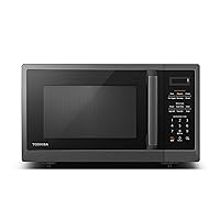 ML2-EM09PA(BS) Small Countertop Microwave Oven With 6 Auto Menus, Kitchen Essentials, Mute Function & ECO Mode, 0.9 Cu Ft, 10.6 Inch Removable Turntable, 900W, Black Color