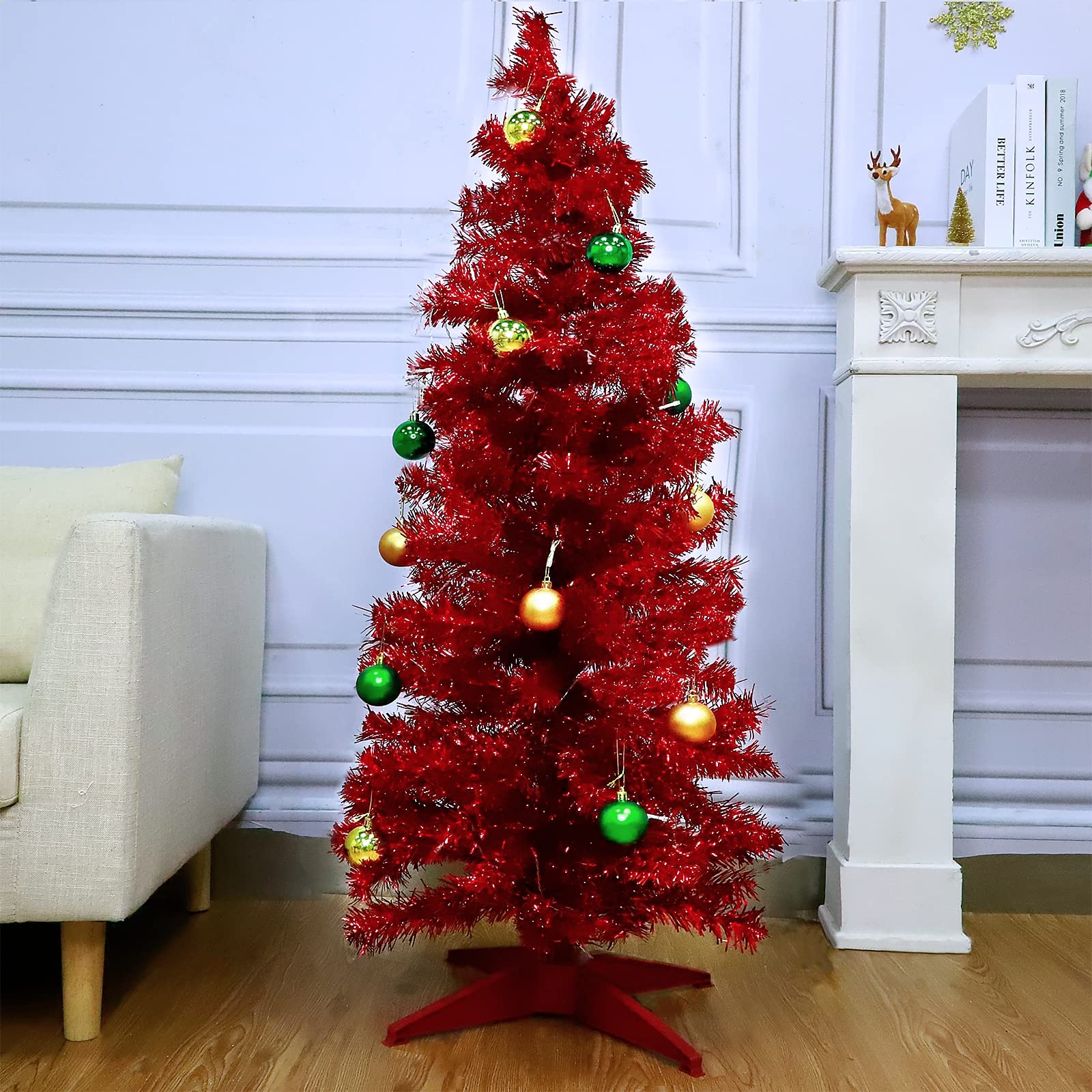 Mua TURNMEON 4 Ft 120 LED Christmas Tree Decoration with Timer ...