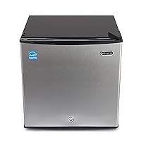 Whynter CUF-112SS Mini, 1.1 Cubic Foot Energy Star Rated Small Upright Freezer with Lock, Stainless Steel