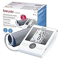 Beurer BM28 Blood Pressure Machine/Cuff Arm, Stores Up to 120 Readings, Home Blood Pressure Monitors with Arrhythmia Detection, bp Monitor arm with bp Cuff Automatic