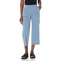 NIC+ZOE Women's Petite All Day Wide-Leg Crop Jean