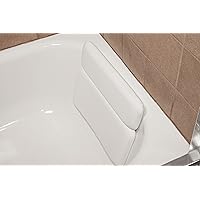 Luxury Comfort Large White Vinyl & Foam Relaxing Neck Spa Bath Pillow Hot Tub