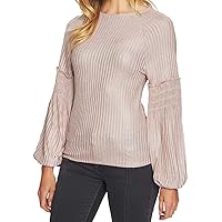 1.STATE Womens Smocked Sleeve Pullover Blouse
