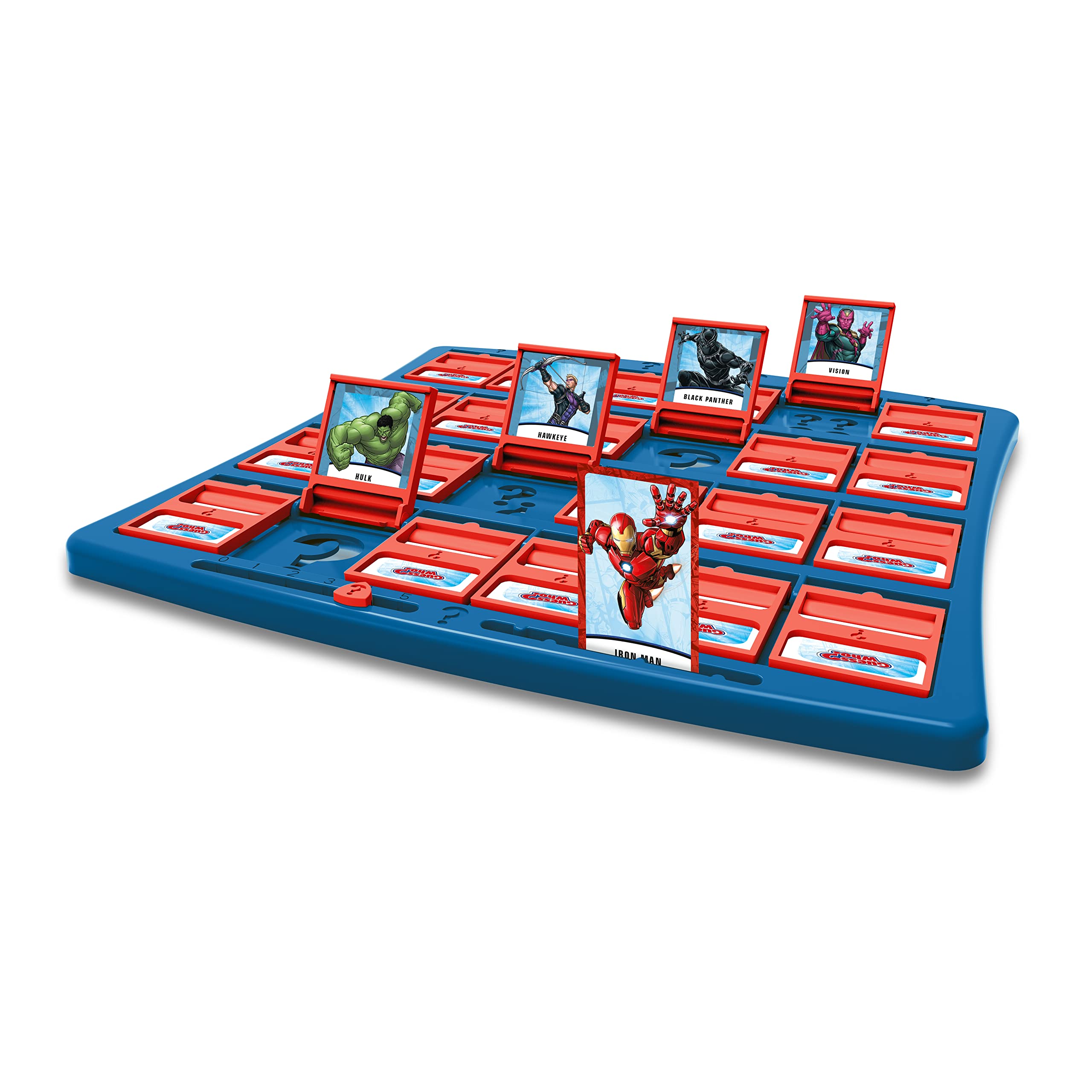 Winning Moves Marvel Guess Who? Board Game, The Avengers, Guardians of the Galaxy and Wakanda forces are included from Hulk, Iron Man, Black Widow, Black Panther, Rocket, great gift for ages 6 plus