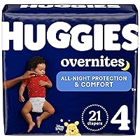 Nighttime Baby Diapers Size 4, 21 Ct, Huggies Overnites
