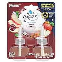 PlugIns Refills Air Freshener, Scented and Essential Oils for Home and Bathroom, Apple Cinnamon, 1.34 Oz, 2 Count