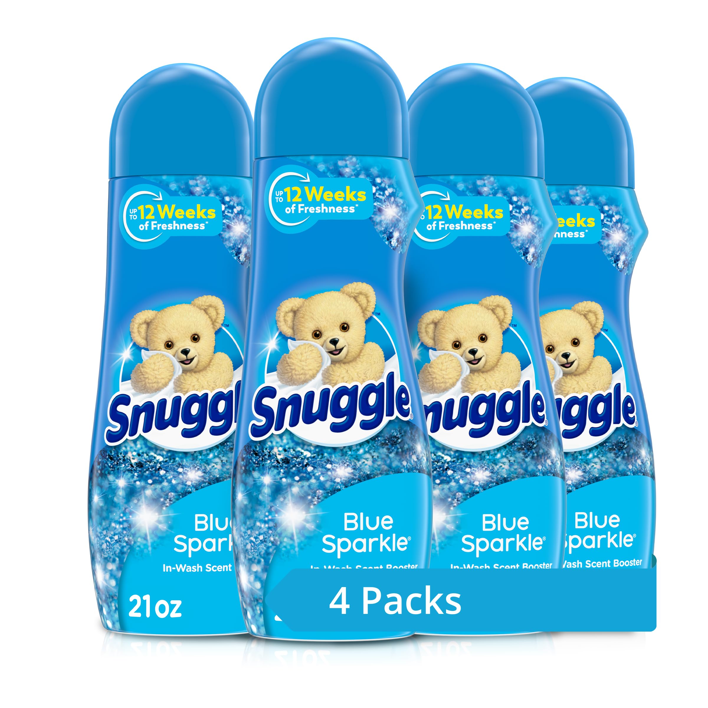 Snuggle In Wash Scent Booster, Blue Sparkle, 21 Ounce (Pack of 4)