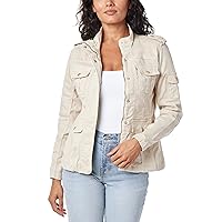 kensie Jeans for Women Lightweight Zip-Up Utility Jackets Transitional Jackets for Fall and Spring, Small to Xlarge