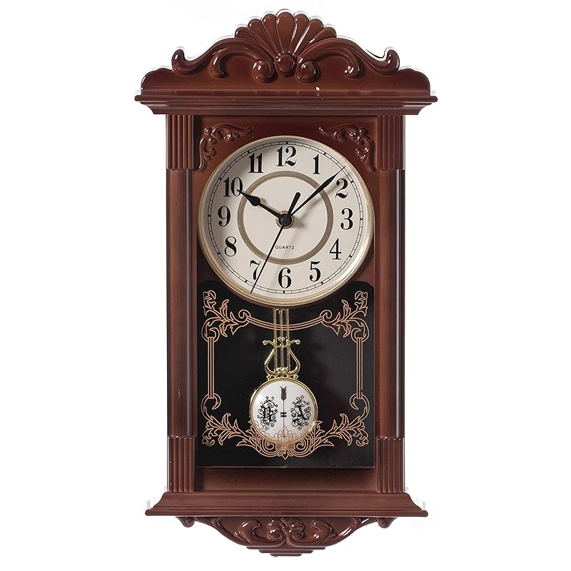Mua Clockswise Vintage Grandfather Wood-Looking Plastic Pendulum ...