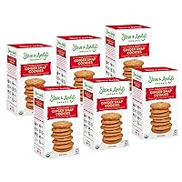 Steve & Andy’s Organic Gluten-Free Crunchy Ginger Snap Cookies, Non-GMO, Peanuts and Tree Nut Free – 6 Boxes