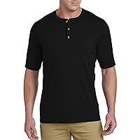 Harbor Bay by DXL Men's Big and Tall Wicking Jersey Henley Shirt