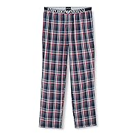 Emporio Armani mens Men's Yarn Dyed Woven Pajama Trousers